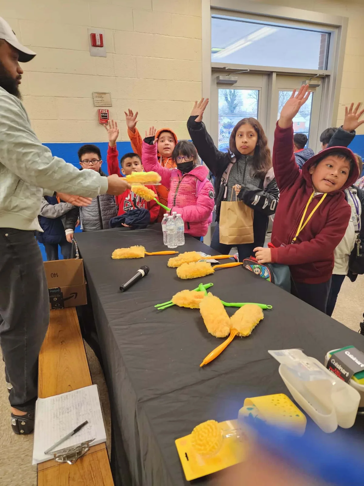 Students participating in a supervised creative activity