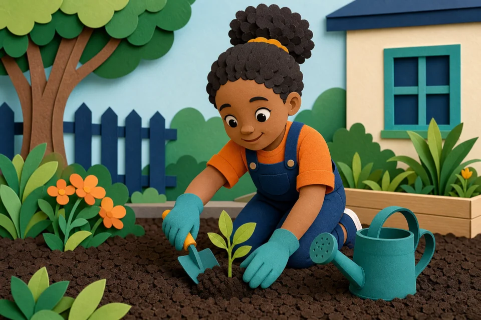 Illustration of the planting and environment activity
